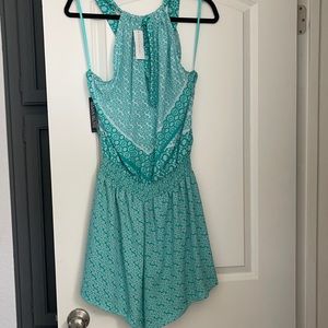 Turquoise women Romper